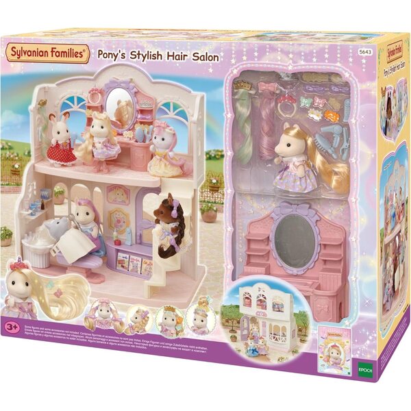Sylvanian Families 5643 Pony schoonheidssalon met 85 rollenspelaccessoires