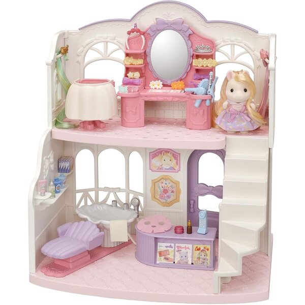 Sylvanian Families 5643 Pony schoonheidssalon met 85 accessoires voor rollenspellen