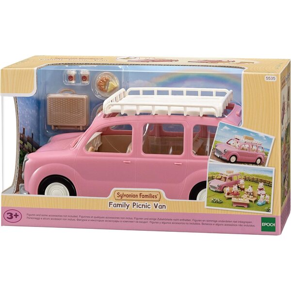 Sylvanian Families Monovolumen Picknick + Carrito Trillizos Spiele für Kinder