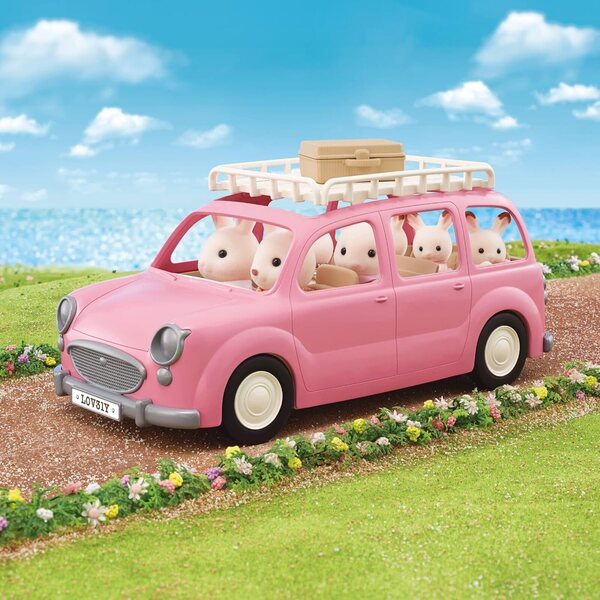Sylvanian Families Monovolumen Picknick + Carrito Trillizos Spiele für Kinder