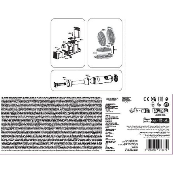 Ecoiffier Vert Azur 3-in-1-Snack-Time-Set mit 15 umweltfreundlichen Accessoires