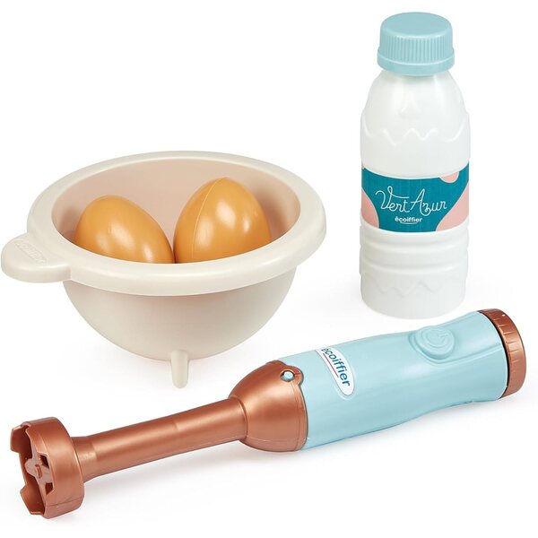 Ecoiffier Vert Azur 3-in-1-Snack-Time-Set mit 15 umweltfreundlichen Accessoires