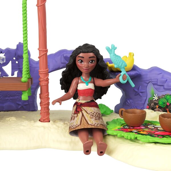 Mattel Disney Moana 2: Abenteuerinselspiel mit 5 Bereichen und komplettem Zubehör