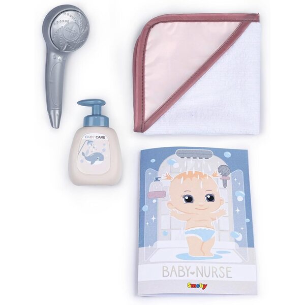 Ducha voor Smoby Baby Nurse-poppen met accessoires en waterfunctie tot 42 cm