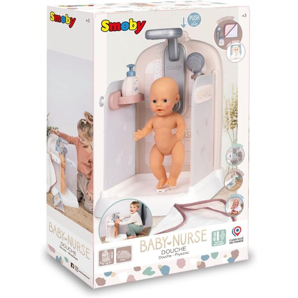 Ducha voor Smoby Baby Nurse-poppen met accessoires en waterfunctie tot 42 cm