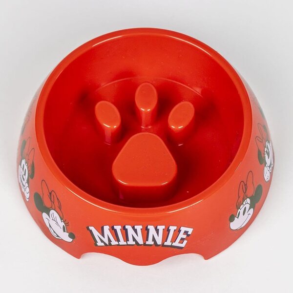 Roze Minnie Mouse welkomstcadeauset voor honden met halsband, voerbak en accessoires