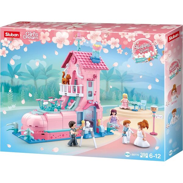 Sluban Girls Dreams Trouwkamer 398 stuks – Hoogwaardige constructies voor kinderen