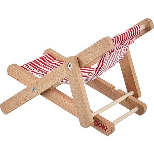 Goki Puppenbett aus Naturholz – Set mit 2 Puppenbetten