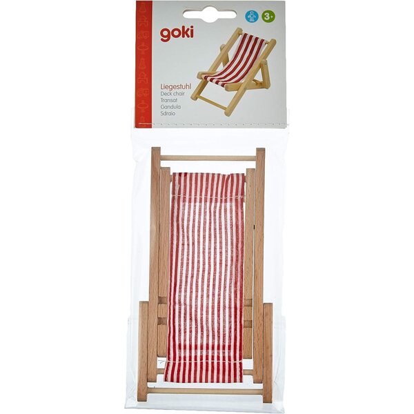 Goki Puppenbett aus Naturholz – Set mit 2 Puppenbetten