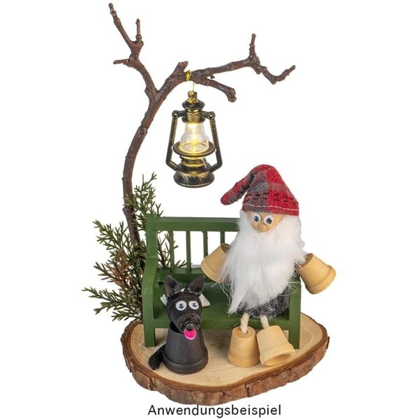 Miniatur-Holzbänke 10 x 4,4 x 7,5 cm – Set mit 2 Teilen zum Modellieren und Dekorieren