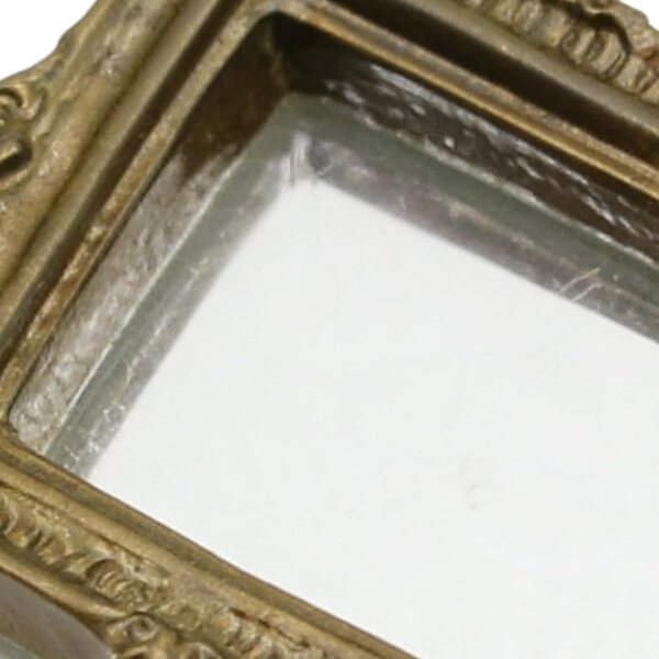 Mini Specchio Vintage per Casa delle Bambole in Resina 4,2x2,5x0,6 cm Design Europeo