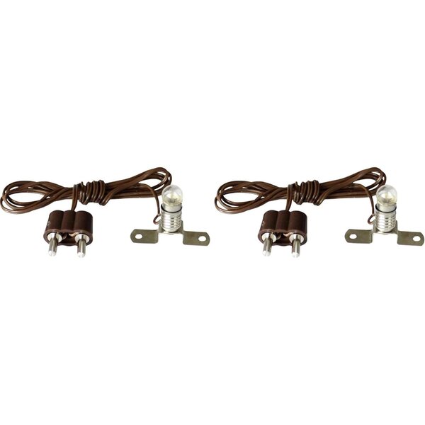 Kahlert Licht Rulke060606 lampada marrone per casa delle bambole, set da 2 pezzi