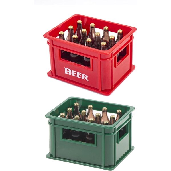 Miniatura Bierkiste e Bottiglie per casa delle bambole 1:12 Accessorio Decorativo Realistico