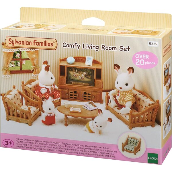 Sylvanian Families 5339 Wohnzimmermöbel-Set für Puppenhaus, mehrfarbig