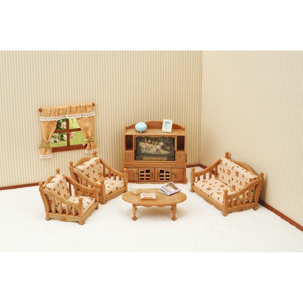 Sylvanian Families 5339 Wohnzimmermöbel-Set für Puppenhaus, mehrfarbig