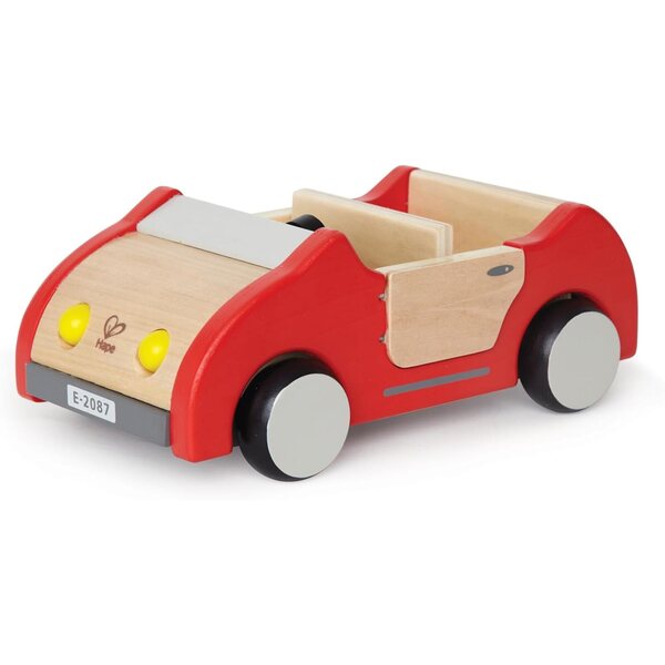 Hape Familienauto Puppenhaus aus Holz, Lernspielzeug für Kinder ab 3 Jahren