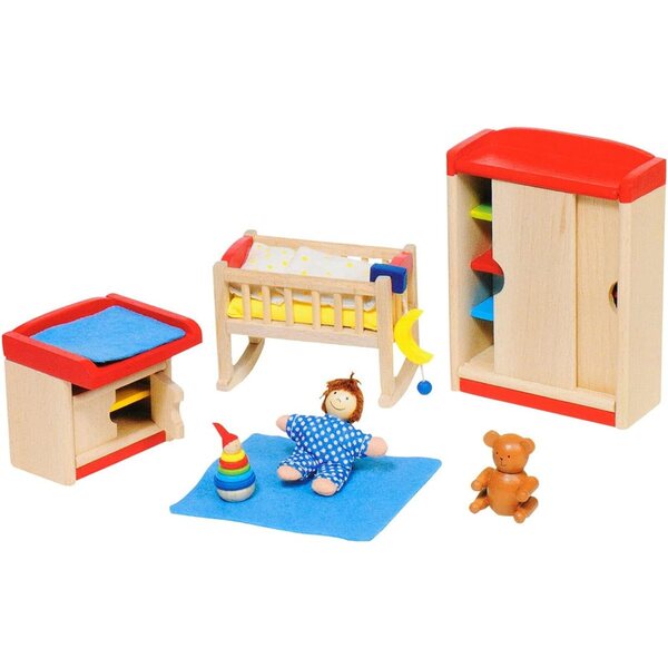 Goki 51905 – Holzmöbel für Puppenzimmer