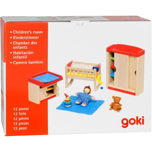Goki 51905 – Holzmöbel für Puppenzimmer