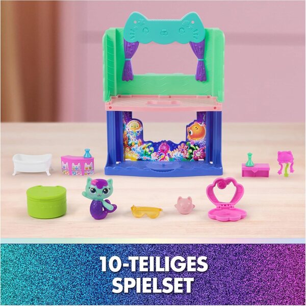 GABBY'S DREAMWORKS DOLLHOUSE Spa-tastisches Badezimmer-Set mit Figuren und Zubehör