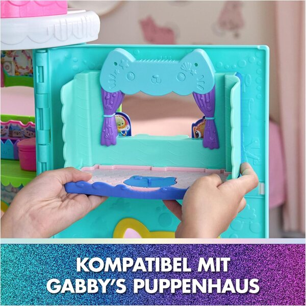 GABBY'S DREAMWORKS DOLLHOUSE Spa-tastisches Badezimmer-Set mit Figuren und Zubehör