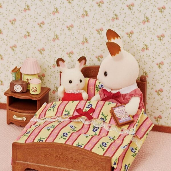 Sylvanian Families 5019 Doppelbett mit Puppenhauszubehör