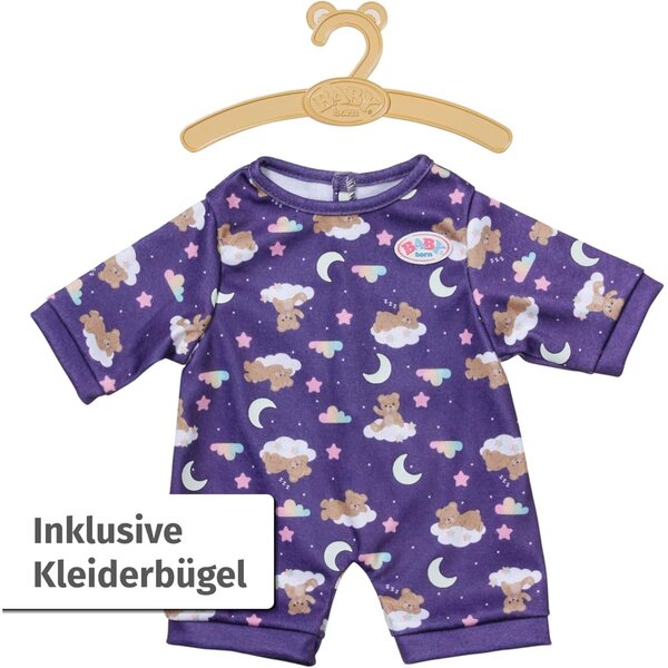 BABY Born Teddy Schlafanzug 43 cm con Applique Luminose per la Notte