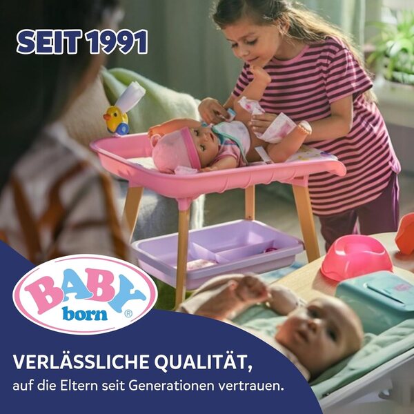 BABY Born Teddy vestito a righe con borsa orsetto e scarpe per bambole 43 cm