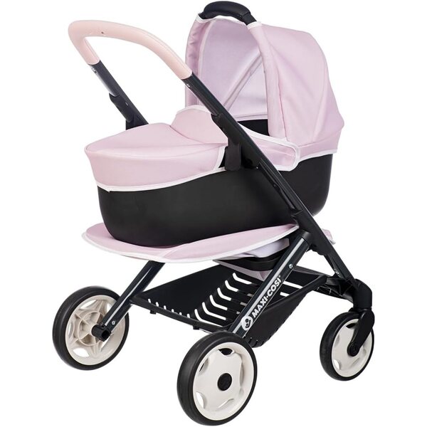 Smoby Maxi-Cosi 3-in-1 Puppenwagen für Kinder ab 3 Jahren mit Babywanne und Buggy