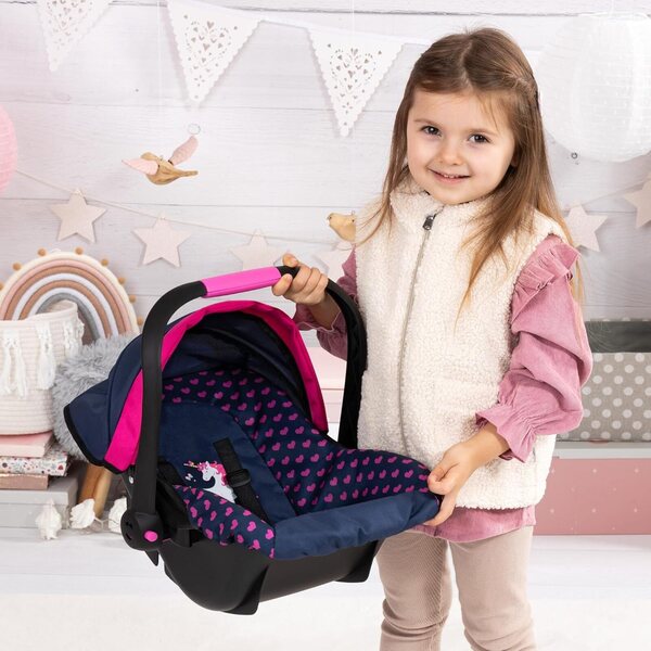 Bayer Design seggiolino per bambole EasyGo con Gurt e Dach per Bambini da 3+ Anni