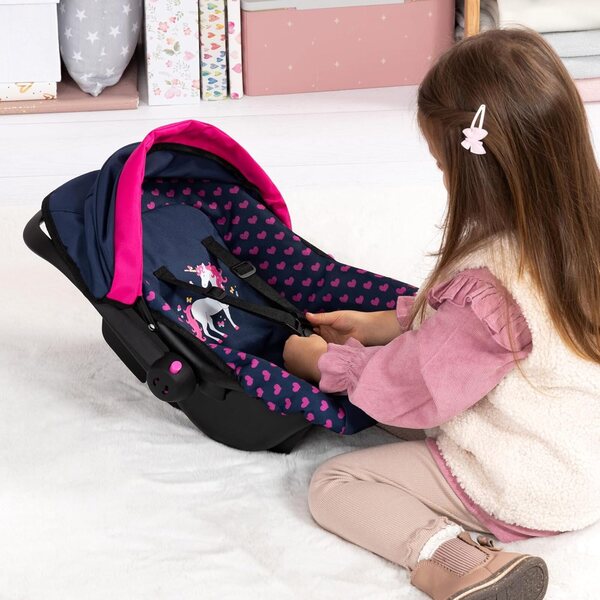 Bayer Design seggiolino per bambole EasyGo con Gurt e Dach per Bambini da 3+ Anni