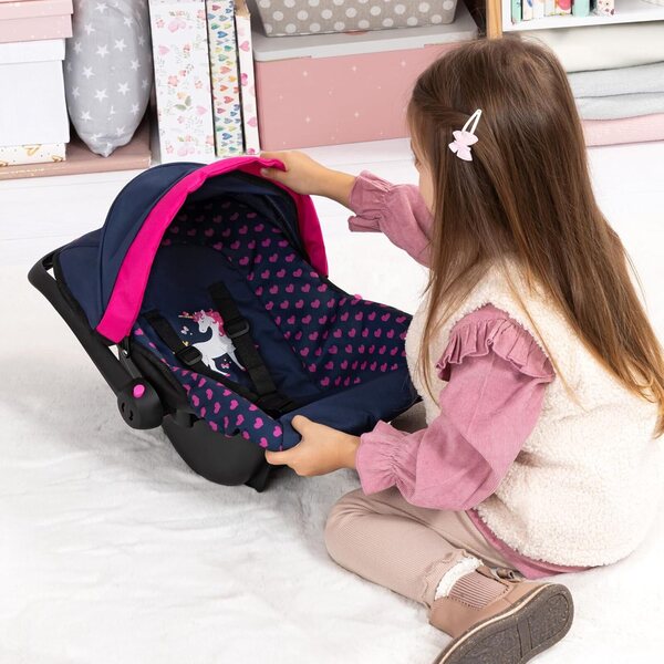Bayer Design seggiolino per bambole EasyGo con Gurt e Dach per Bambini da 3+ Anni