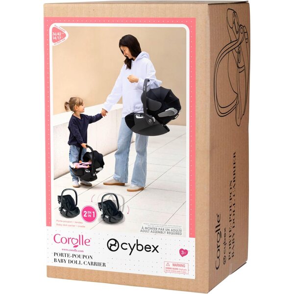 Corolle Cybex 2in1 Trageschale und Wiege für Puppen 36-42cm mit Gürtel und Baldachin