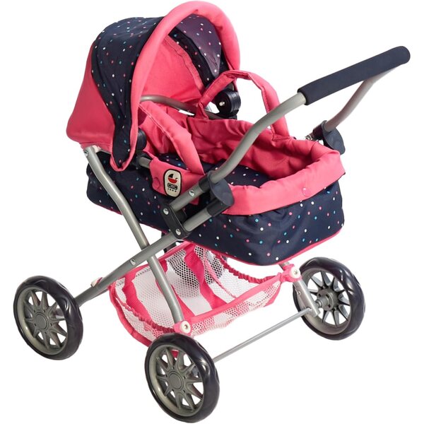 Bayer Chic 2000 passeggino per bambole Smarty Pink con Accessori e Tettuccio Regolabile