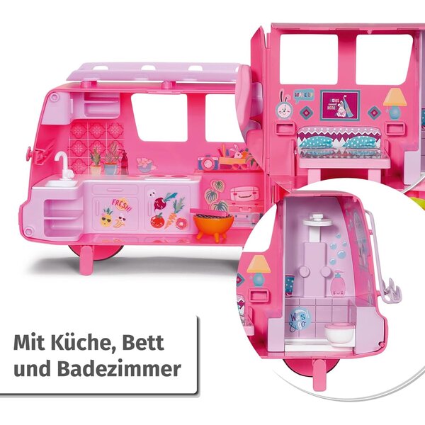 Baby Born Minis Campervan con Pupa Jasmin e Accessori per Bambini da 3 Anni