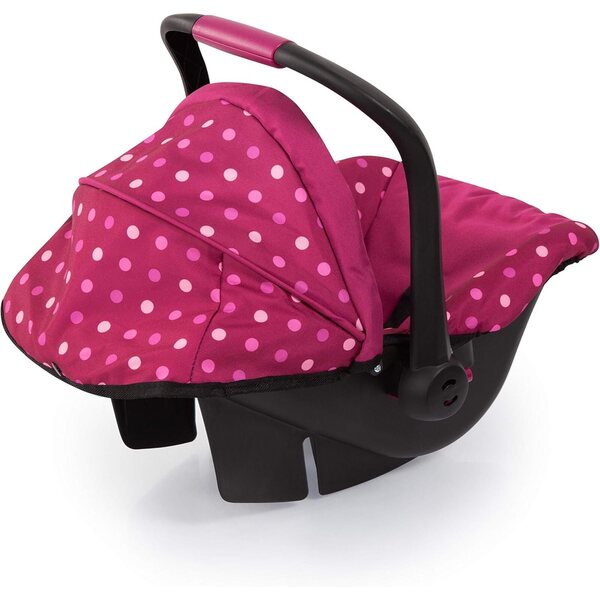 Bayer Design EasyGo Puppensitz Bordeaux mit Schutz und Sicherheit für Puppen bis 46 cm