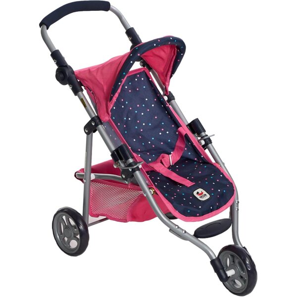 Bayer Chic 2000 buggy per bambole Lola Rosa Confetti Pieghevole con Manico Regolabile