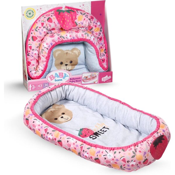 BABY born Baby Nest per bambole 36-43 cm - Accessorio morbido e colorato per gioco sicuro