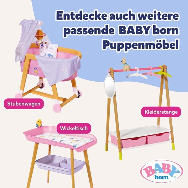 BABY born Baby Nest per bambole 36-43 cm - Accessorio morbido e colorato per gioco sicuro