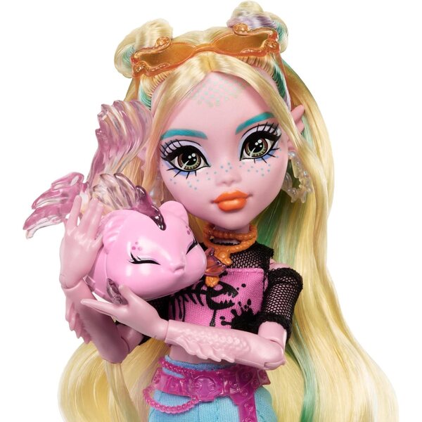 Monster High Lagoona Blue con neptuna e accessori scuola e mare per giochi creativi