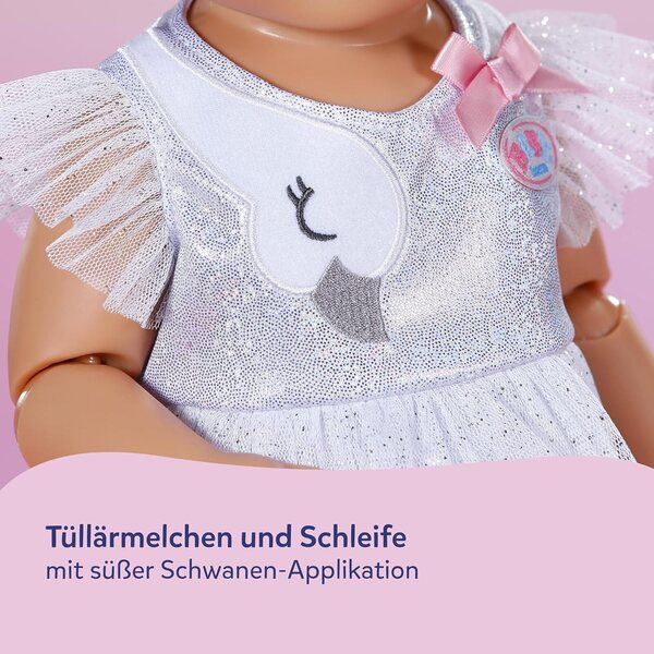 BABY born Ballerina Outfit con abito in tulle e Accessori per Bambole 43 cm