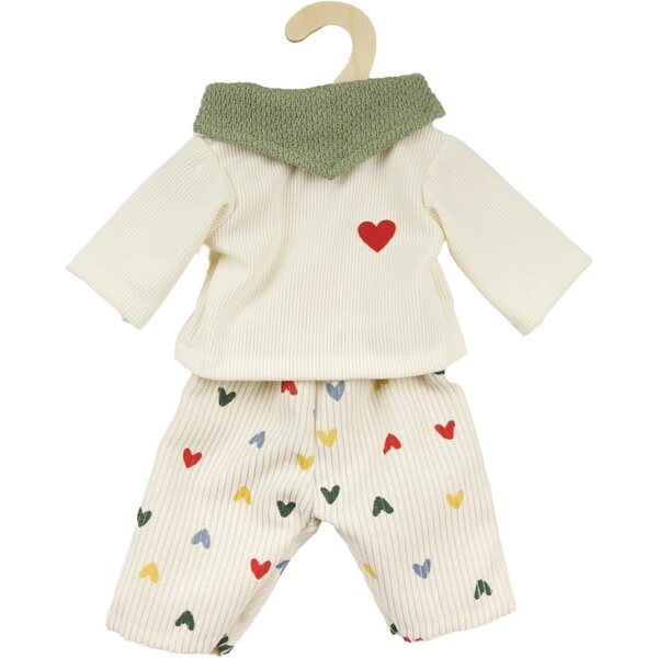 Heless vestiti per bambole cuore coriandoli set da 3 pezzi per bambole 28-35 cm
