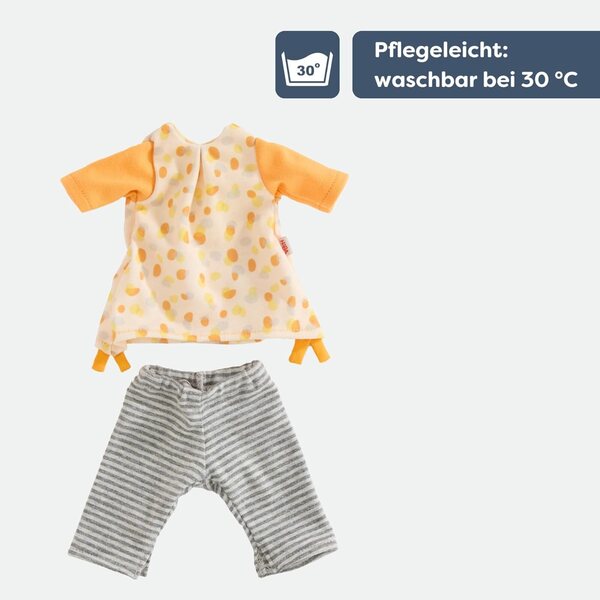 HABA Summer Feeling Bekleidungsset - Outfit für 30 cm große Stoffpuppen ab 18 Monaten, waschbar bei 30°C