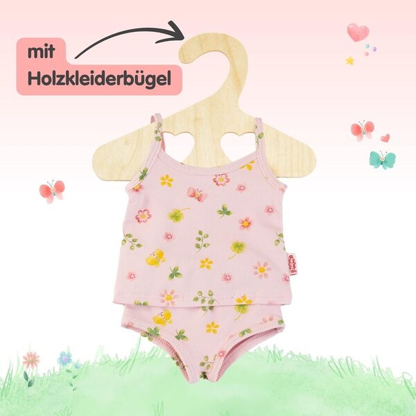 Heless Unterwäsche-Set für Prinzessin Emily Pink Puppen 35–45 cm mit Petticoat und Slip