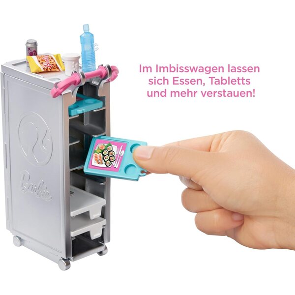 Barbie Dream Flugzeug mit Zubehör, realistischen Bewegungen und Rollenspiel 3+
