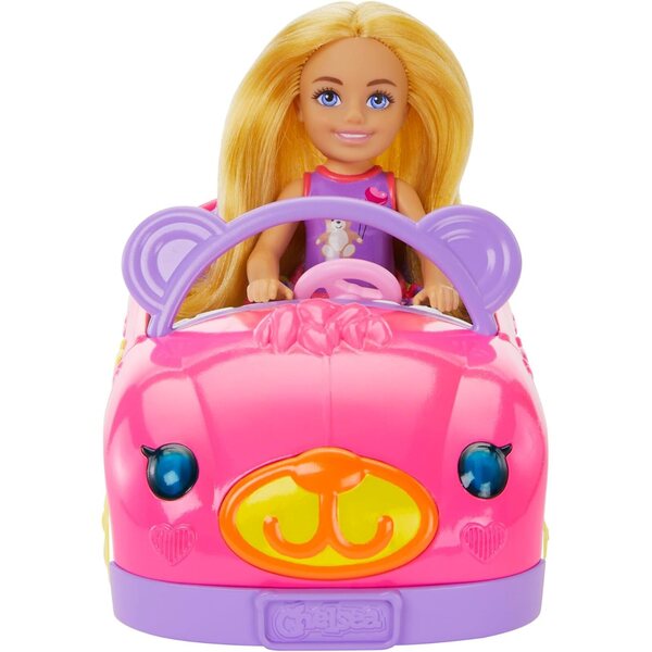 Barbie-Chelsea-Set mit wandelbarem Teddybär-Thema und blondem Mädchen mit abnehmbarem Kleid