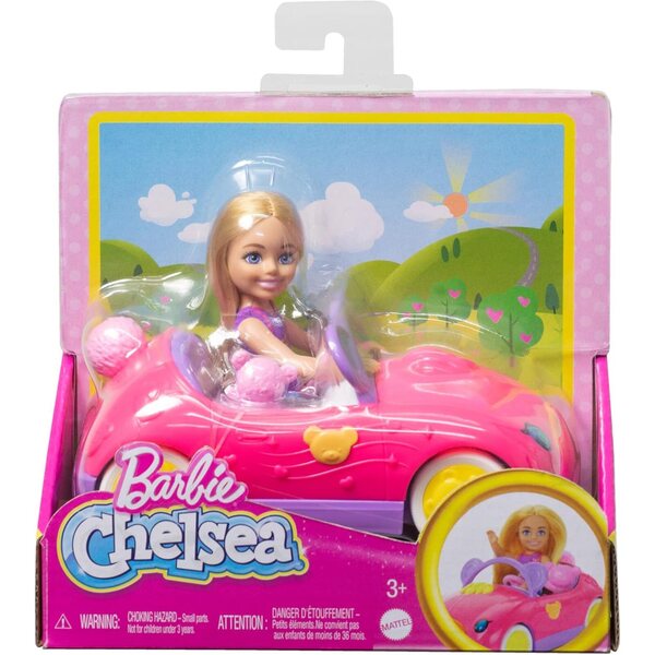Barbie-Chelsea-Set mit wandelbarem Teddybär-Thema und blondem Mädchen mit abnehmbarem Kleid