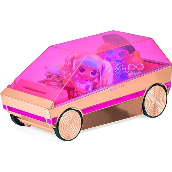 L.O.L. Überraschung! 3-in-1 Partycruiser Roségold/Pink mit Pool, Dancefloor und Schwarzlicht