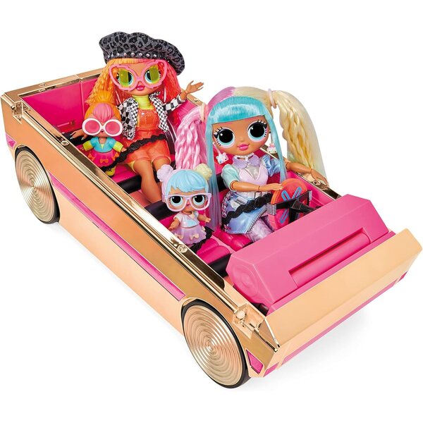 L.O.L. Überraschung! 3-in-1 Partycruiser Roségold/Pink mit Pool, Dancefloor und Schwarzlicht