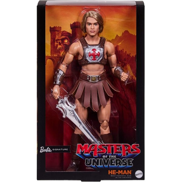 Barbie Signature He-Man Ken Puppe mit Rüstung und Schwert aus der Motu Movie Collection