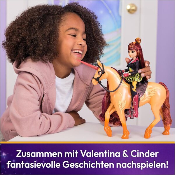 Unicorn Academy Valentina bambola da vestire 24 cm con 5 accessori per gioco creativo
